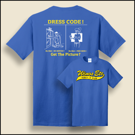 Wings Etc. Dress Code T-Shirt
