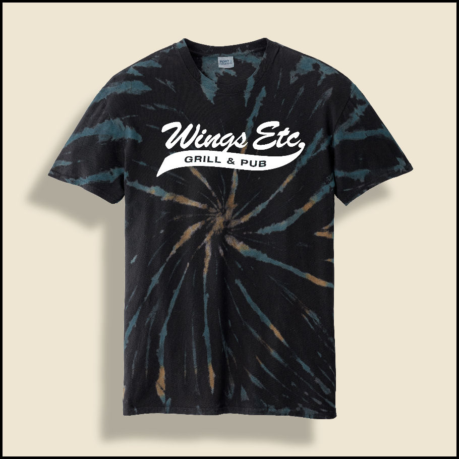 Black Galaxy Wings Etc. Tie Dyed T-Shirt
