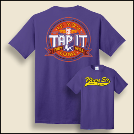 WW20 XXXXL. Wings Etc. Tap It T-Shirt