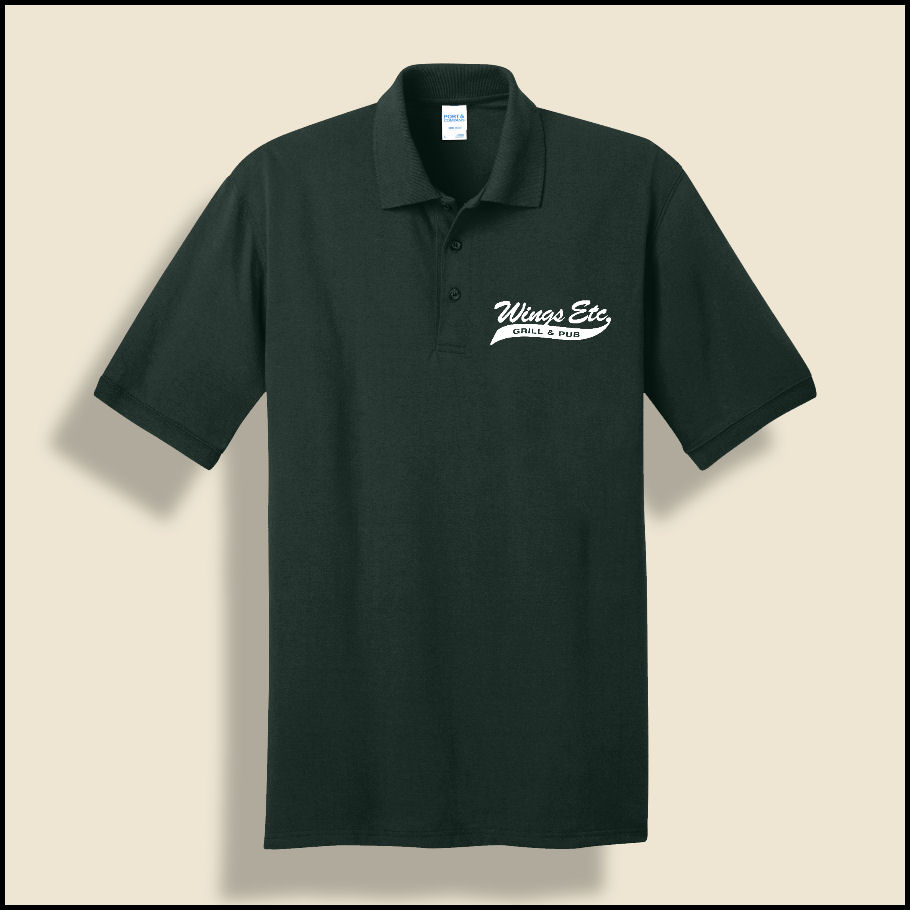 Dark Green Wings Etc. 50/50 Polo
