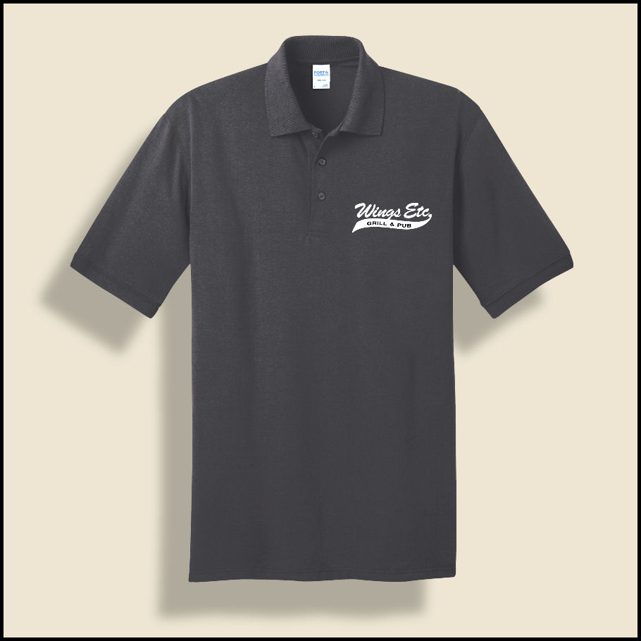 Charcoal Wings Etc. 50/50 Polo
