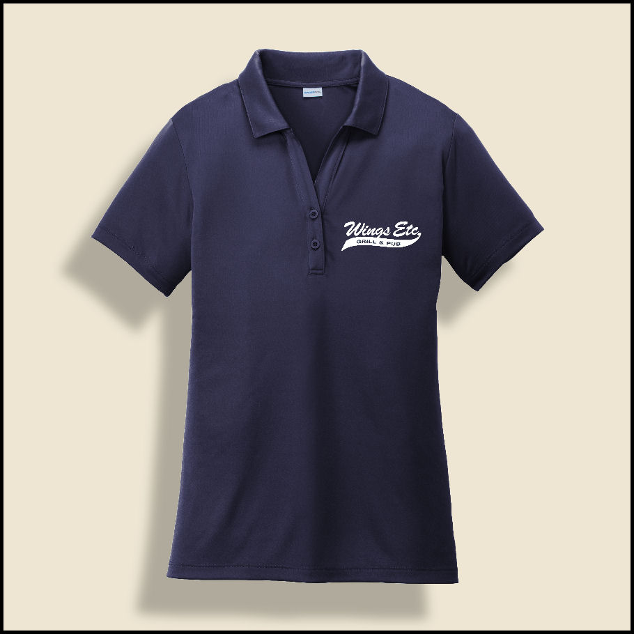 Navy Ladies Wings Etc. Performance Polo