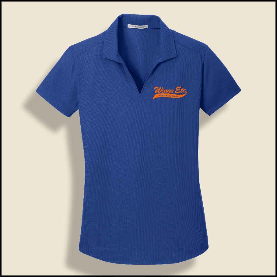 Royal Blue Ladies Wings Etc. Grid Polo