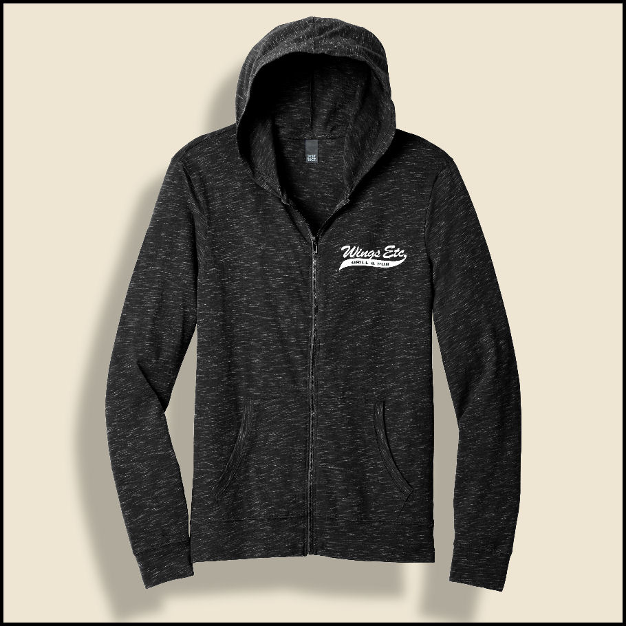 Black Medal Wings Etc. Zip Up Hoodie