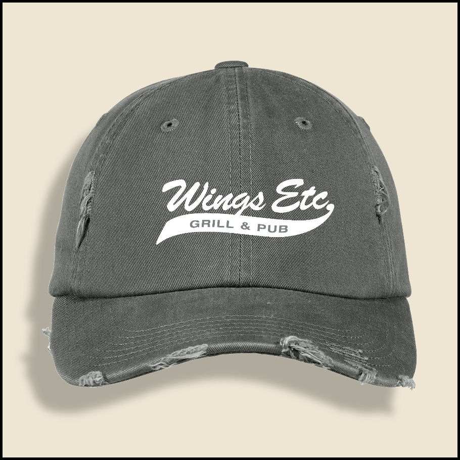 Light Olive Wings Etc. Distressed Hat