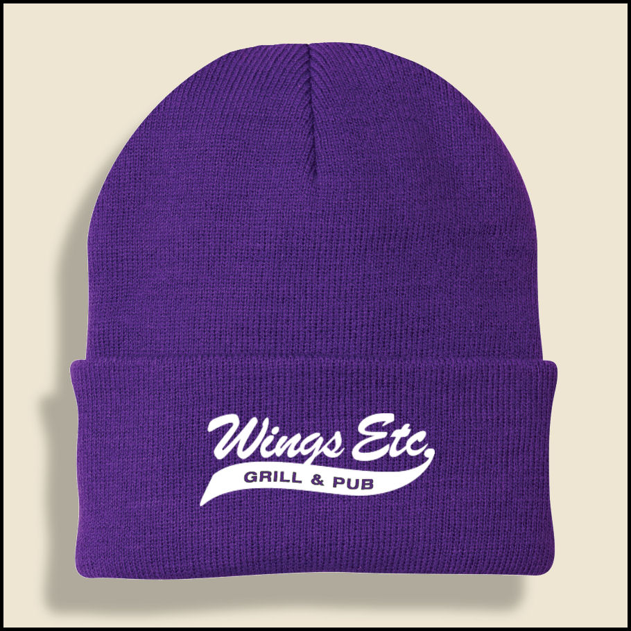 12 - Purple Wings Etc. Knit Cap